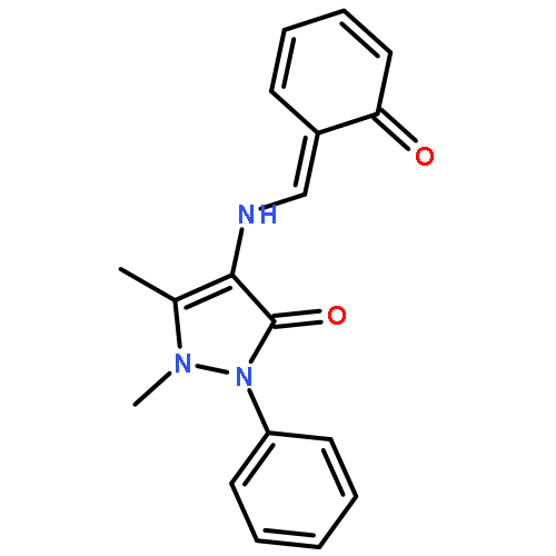 1,5-DIMETHYL-4-[[(Z)-(6-OXOCYCLOHEXA-2,4-DIEN-1-YLIDENE)METHYL]AMINO]-2-PHENYLPYRAZOL-3-ONE 