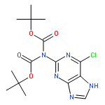 6-chloro-2-(di-Boc-amino)-9H-purine