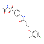 N-[4-(acetylsulfamoyl)phenyl]-4-(4-chloro-2-methylphenoxy)butanamide