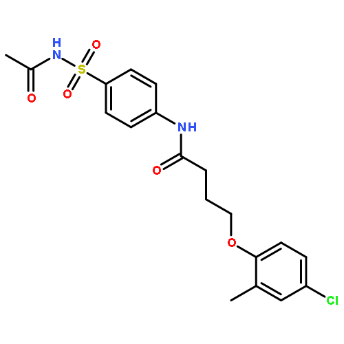 N-[4-(acetylsulfamoyl)phenyl]-4-(4-chloro-2-methylphenoxy)butanamide