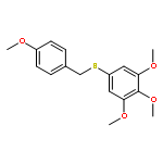 Benzene, 1,2,3-trimethoxy-5-[[(4-methoxyphenyl)methyl]thio]-