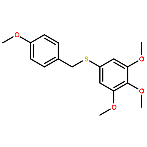 Benzene, 1,2,3-trimethoxy-5-[[(4-methoxyphenyl)methyl]thio]-