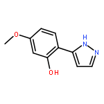 Phenol, 5-methoxy-2-(1H-pyrazol-3-yl)-