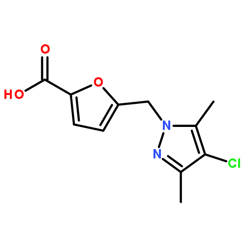 5-((4-Chloro-3,5-dimethyl-1H-pyrazol-1-yl)methyl)furan-2-carboxylic acid