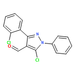 5-CHLORO-3-(2-CHLOROPHENYL)-1-PHENYL-1H-PYRAZOLE-4-CARBOXALDEHYDE