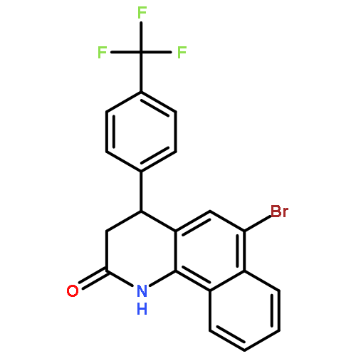 6-bromo-4-[4-(trifluoromethyl)phenyl]-3,4-dihydrobenzo[h]quinolin-2(1H)-one