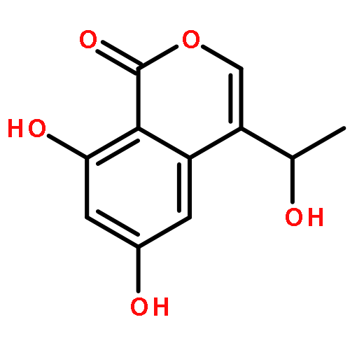 1H-2-Benzopyran-1-one, 6,8-dihydroxy-4-(1-hydroxyethyl)-