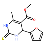 <br>4-Furan-2-yl-6-methyl-2-thioxo-1,2,3,4-tetrahydro-pyrimidine-5-carboxylic a cid methyl ester