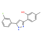 Phenol, 2-[5-(3-fluorophenyl)-1H-pyrazol-3-yl]-5-methyl-