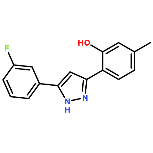 Phenol, 2-[5-(3-fluorophenyl)-1H-pyrazol-3-yl]-5-methyl-