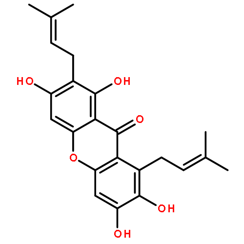 1,3,6,7-Tetrahydroxy-2,8-bis(3-methylbut-2-en-1-yl)-9H-xanthen-9-one