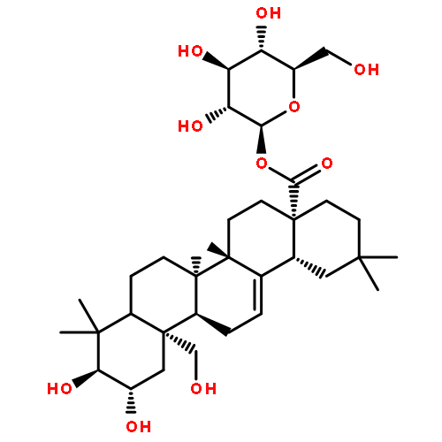 Olean-12-en-28-oicacid, 2,3,19-trihydroxy-, b-D-glucopyranosyl ester, (2a,3b,19a)-