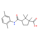 <br>3-(2,5-Dimethyl-phenylcarbamoyl)-1,2,2-trimethyl-cyclopentanecarboxylic aci d