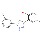 Phenol, 2-[5-(3-fluorophenyl)-1H-pyrazol-3-yl]-4-methyl-