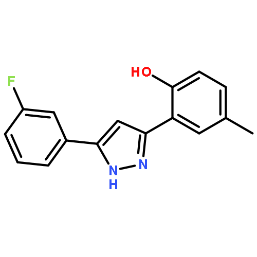 Phenol, 2-[5-(3-fluorophenyl)-1H-pyrazol-3-yl]-4-methyl-