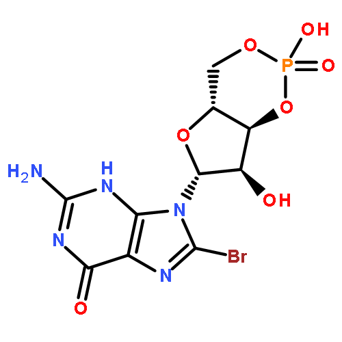 Guanosine, 8-bromo-,cyclic 3',5'-(hydrogen phosphate)