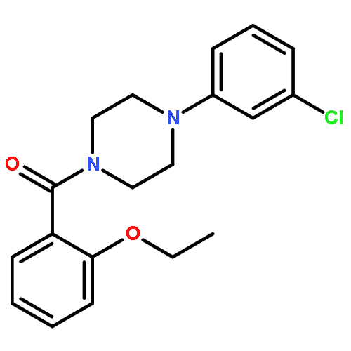 Piperazine, 1-(3-chlorophenyl)-4-(2-ethoxybenzoyl)-