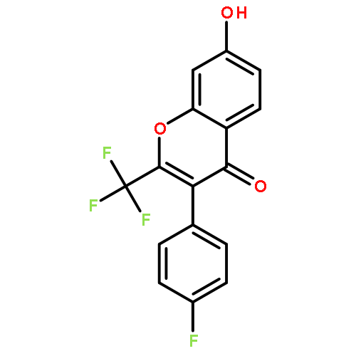 3-(4-Fluoro-phenyl)-7-hydroxy-2-trifluoromethyl-chromen-4-one