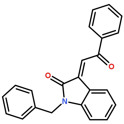 2H-Indol-2-one,1,3-dihydro-3-(2-oxo-2-phenylethylidene)-1-(phenylmethyl)-