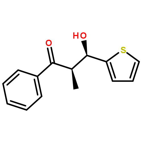 1-Propanone, 3-hydroxy-2-methyl-1-phenyl-3-(2-thienyl)-, (2R,3R)-rel-