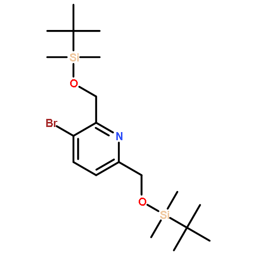 Pyridine, 3-bromo-2,6-bis[[[(1,1-dimethylethyl)dimethylsilyl]oxy]methyl]-