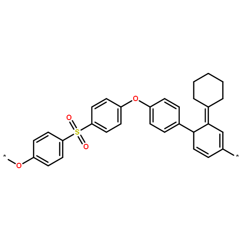 Poly(oxy-1,4-phenylenesulfonyl-1,4-phenyleneoxy-1,4-phenylenecyclohe
xylidene-1,4-phenylene)