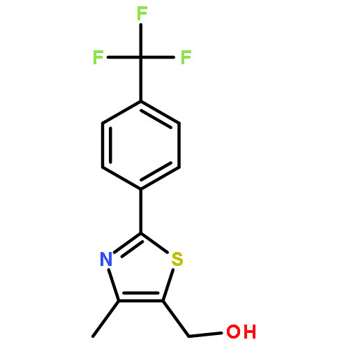 (4-Methyl-2-(4-(trifluoromethyl)phenyl)thiazol-5-yl)methanol