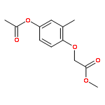 (4-acetoxy-2-methylphenoxy)acetic acid methyl ester