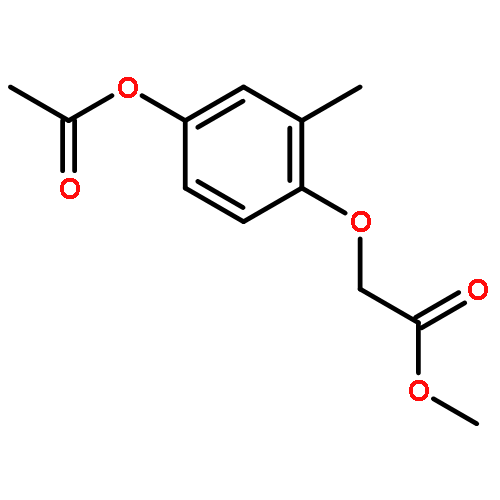 (4-acetoxy-2-methylphenoxy)acetic acid methyl ester