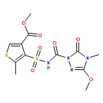 METHYL 4-[(3-METHOXY-4-METHYL-5-OXO-1,2,4-TRIAZOLE-1-CARBONYL)SULFAMOYL]-5-METHYLTHIOPHENE-3-CARBOXYLATE 