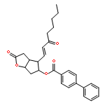 (3aR,4R,5R,6aS)-2-Oxo-4-((E)-3-oxooct-1-en-1-yl)hexahydro-2H-cyclopenta[b]furan-5-yl [1,1'-biphenyl]-4-carboxylate