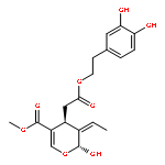 2H-Pyran-4-acetic acid,3-ethylidene-3,4-dihydro-2-hydroxy-5-(methoxycarbonyl)-,2-(3,4-dihydroxyphenyl)ethyl ester, (2R,3E,4S)-