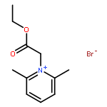 Pyridinium, 1-(2-ethoxy-2-oxoethyl)-2,6-dimethyl-, bromide