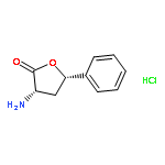 2(3H)-Furanone, 3-aminodihydro-5-phenyl-, hydrochloride, (3S,5S)-