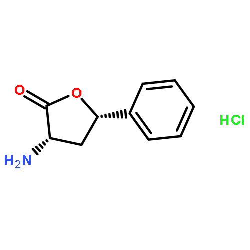 2(3H)-Furanone, 3-aminodihydro-5-phenyl-, hydrochloride, (3S,5S)-