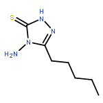 3H-1,2,4-Triazole-3-thione, 4-amino-2,4-dihydro-5-pentyl-