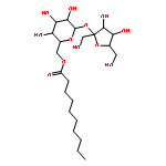 See R-D-Glucopyranoside,â-D-fructofuranosyl,esters,monodecanoate 