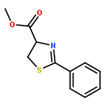 4-Thiazolecarboxylic acid, 4,5-dihydro-2-phenyl-, methyl ester, (R)-