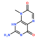 4,7(1H,8H)-Pteridinedione, 2-amino-8-methyl-