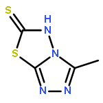 1,2,4-Triazolo[3,4-b][1,3,4]thiadiazole-6(5H)-thione,3-methyl-