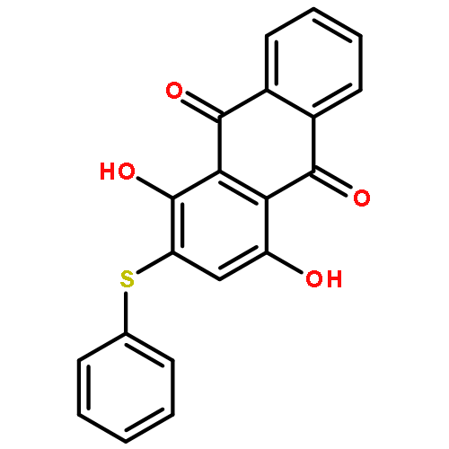 9,10-Anthracenedione, 1,4-dihydroxy-2-(phenylthio)-