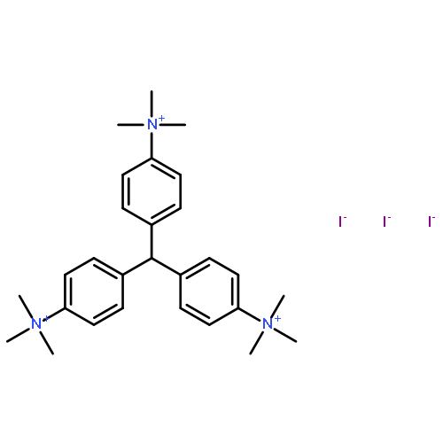 [4-[BIS[4-(TRIMETHYLAZANIUMYL)PHENYL]METHYL]PHENYL]-TRIMETHYLAZANIUM;TRIIODIDE 