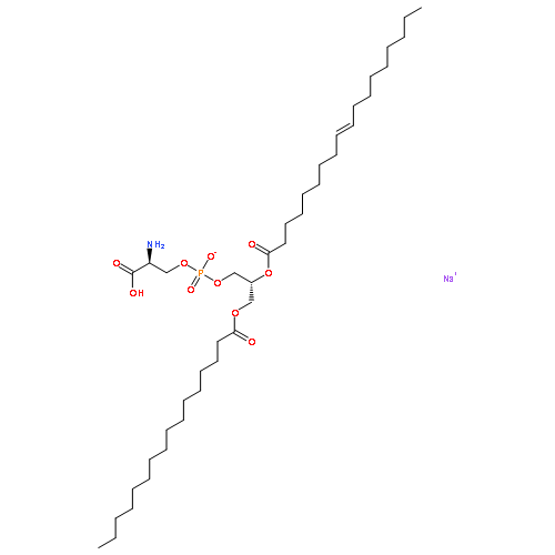 L-Serine,(2R)-3-[(1-oxohexadecyl)oxy]-2-[[(9Z)-1-oxo-9-octadecenyl]oxy]propylhydrogen phosphate (ester), monosodium salt