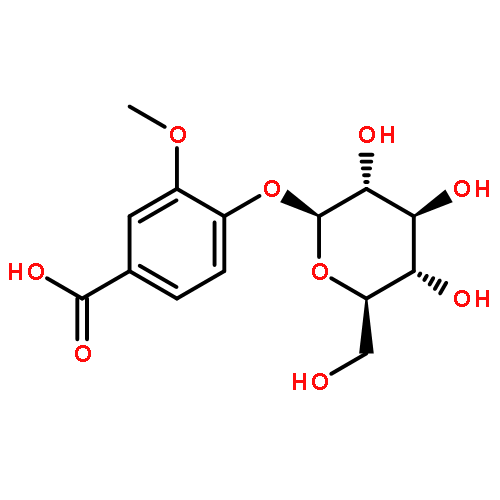 4-(beta-D-glucopyranosyloxy)-3-methoxybenzoic acid