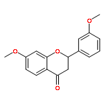 4H-1-BENZOPYRAN-4-ONE, 2,3-DIHYDRO-7-METHOXY-2-(3-METHOXYPHENYL)-