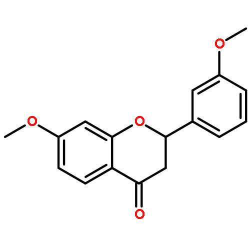 4H-1-BENZOPYRAN-4-ONE, 2,3-DIHYDRO-7-METHOXY-2-(3-METHOXYPHENYL)-