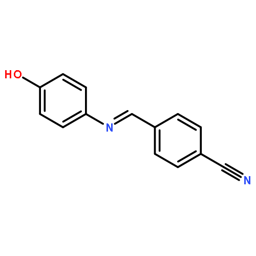 Benzonitrile, 4-[[(4-hydroxyphenyl)imino]methyl]-