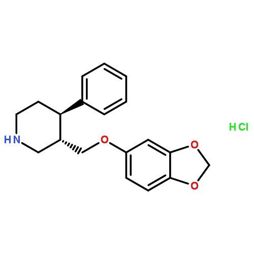 Piperidine,3-[(1,3-benzodioxol-5-yloxy)methyl]-4-phenyl-, (3S,4R)-