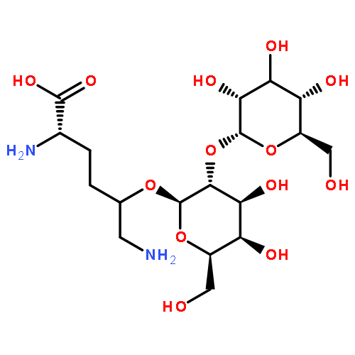 L-Lysine, 5-[(2-O-a-D-glucopyranosyl-b-D-galactopyranosyl)oxy]- (9CI)