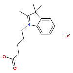 5-(2,3,3-TRIMETHYLINDOL-1-IUM-1-YL)PENTANOIC ACID;BROMIDE 